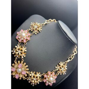 Pink Floral Necklace